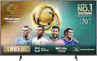Hisense Smart TV UHD 4K DLED 70' Polegadas 70A6N com HDR10+ Dolby Vision Game Mode Controle por Voz Alexa Built-In AirPlay