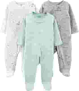 Macacão de dormir para bebês Pacote com 3 neutros para dormir e brincar Simple Joys by Carter'sbebê-unissex