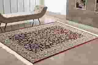 Tapete Persa Belga Cl�ssico 200x140m Lav�vel com Franjas � Sala Quarto Luxo Macio e Dur�vel (COR03, 140x100)