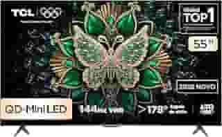 Smart TV TCL 55 Polegadas QLED Mini LED 4K C6K WiFi Bluetooth Google TV 4 HDMI 144Hz HDR10+ 55C6K
