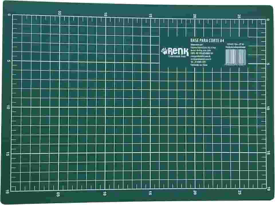 Base Para Corte A4 21x30cm Verde, Kit, 527449, Verde