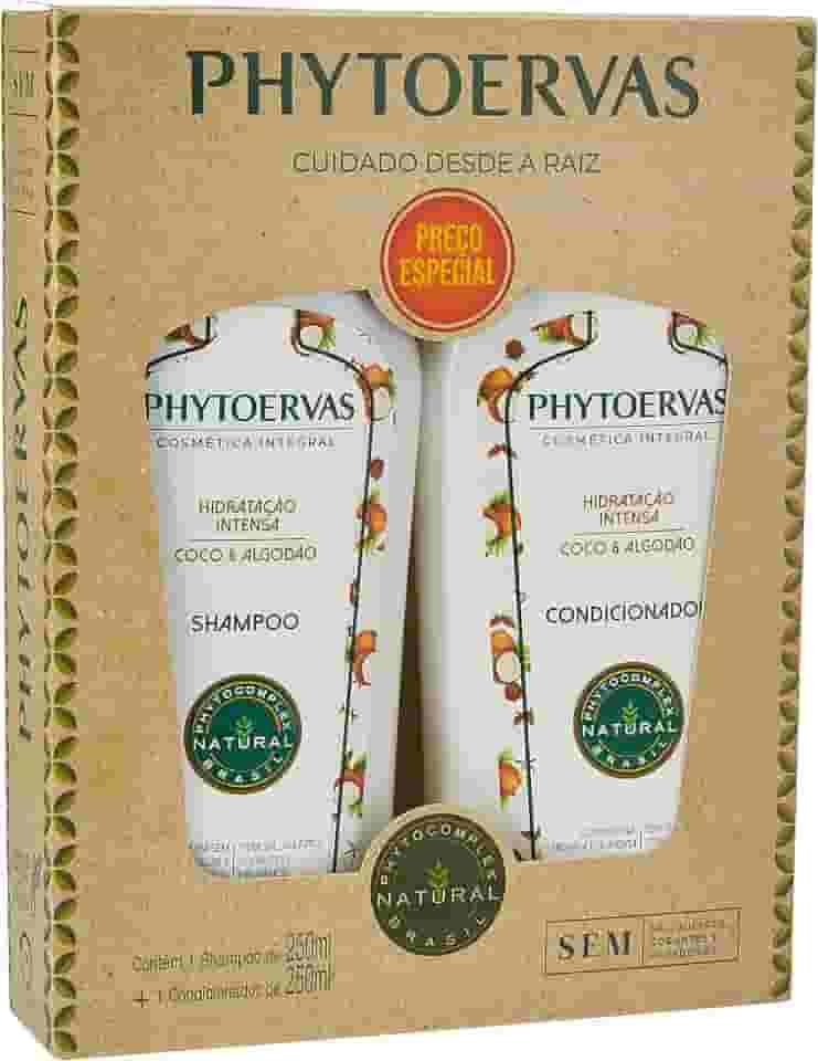 Phytoervas Kit Shampoo E Condicionador 250Ml Hidratação Intensabranco Branco