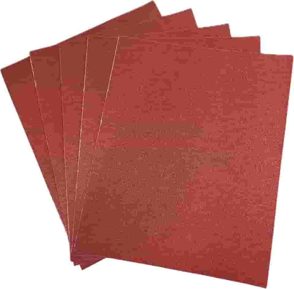 Folha de Lixa Grão 120 – Kit com 5 Unidades | Lixa 120 para Madeira, Massa, Metal e Uso Geral | Acabamento Uniforme e Ótima Durabilidade