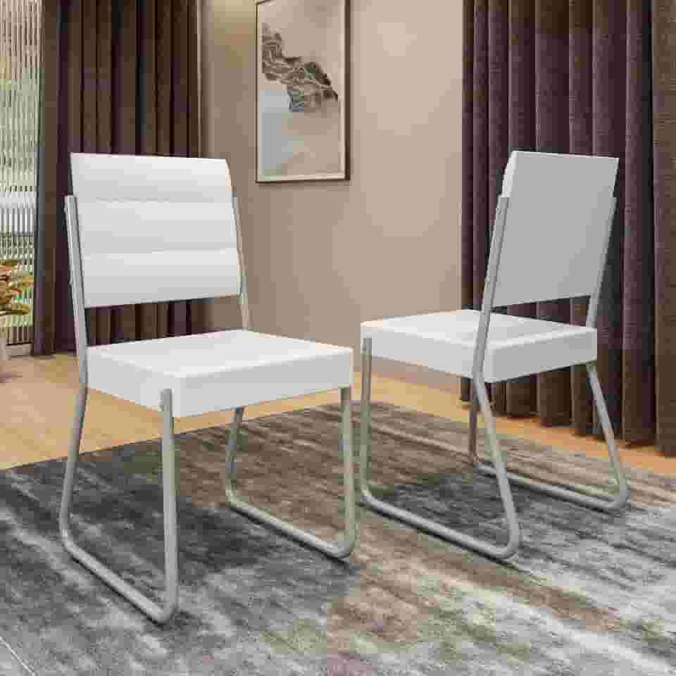 Conjunto 2 Cadeiras 1736 Carraro (Branca)