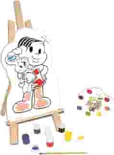 Nig Brinquedos Kit de Pintura Infantil com Cavalete Turma da Mônica