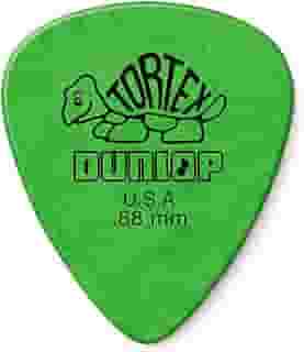 Palheta de guitarra JIM DUNLOP Tortex, pacote com 12, verde