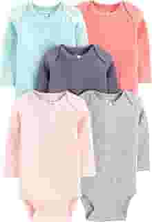 Body Pacote com 5 bodies de manga comprida Simple Joys by Carter'sMeninas