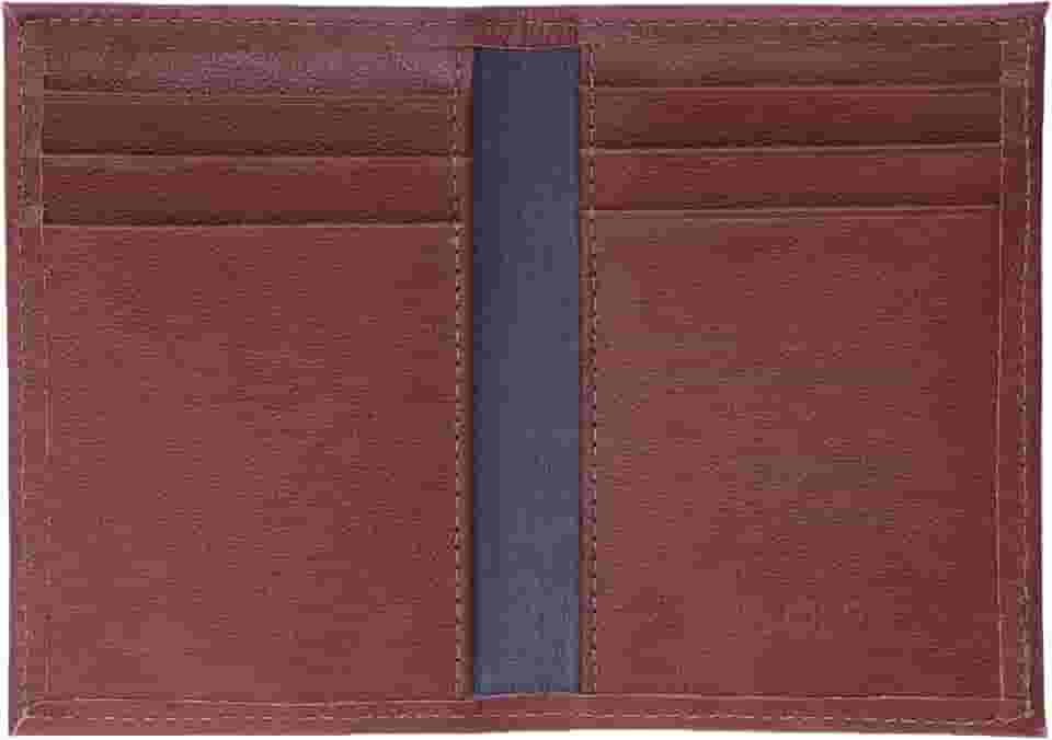 Carteira Masculina Porta Cartões Duo Couro Legítimo (Havana)