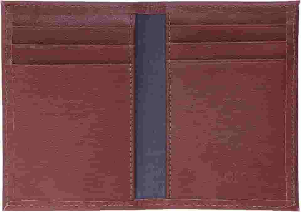 Carteira Masculina Porta Cartões Duo Couro Legítimo (Havana)