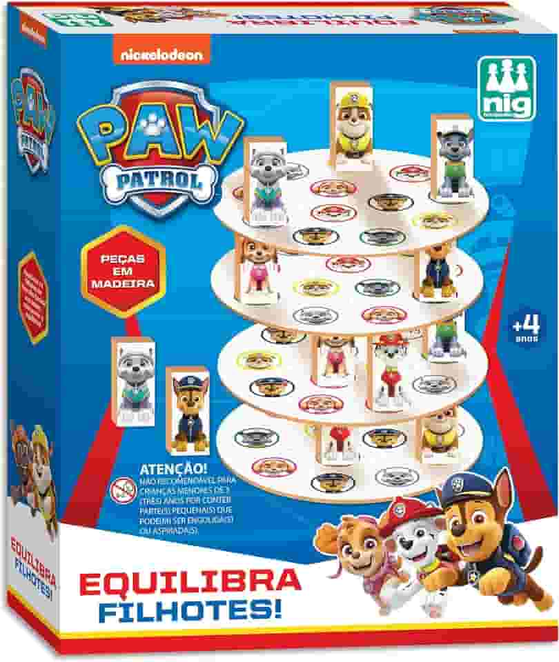 Nig Brinquedos Jogo Equilibra Filhotes Patrulha Canina