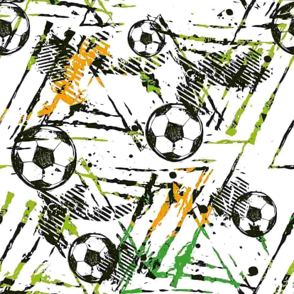 Papel De Parede Adesivo Futebol Bola Quarto 5m