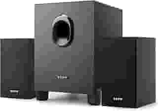 OROW S211 Novo sistema de alto-falantes multimídia 2.1 alimentado por USB com subwoofer, alto-falantes de computador de 16 W, graves fortes, entradas de áudio de 3,5 mm, ótimo para PC/PS4/TV (de