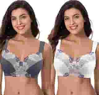 Sutiã feminino plus size minimizador sem forro renda cobertura total