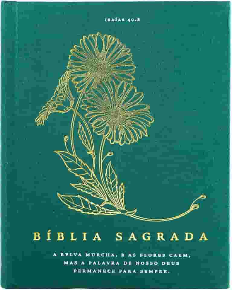 Bíblia NVI com Espaço para Anotações, Tecido, Leitura Perfeita, Ramalhete