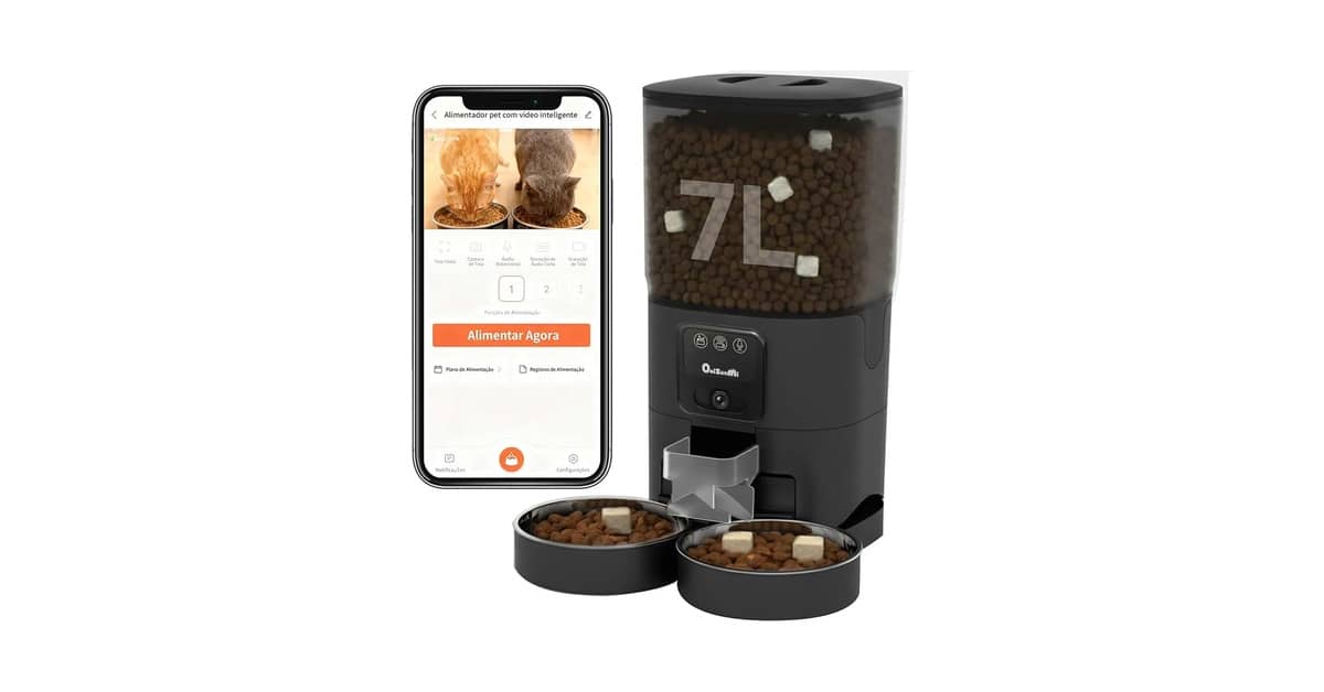 Melhor Alimentador Automático Cães: App ou Câmera?