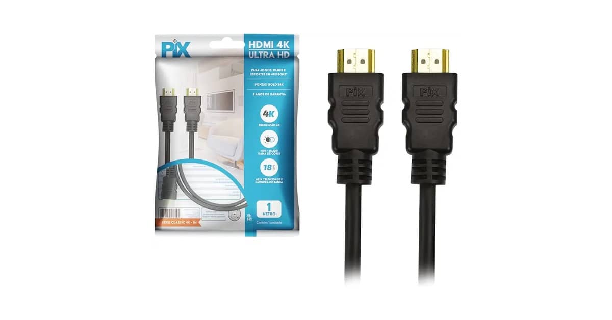 Melhor cabo HDMI para games 4K 120Hz e 8K 60Hz