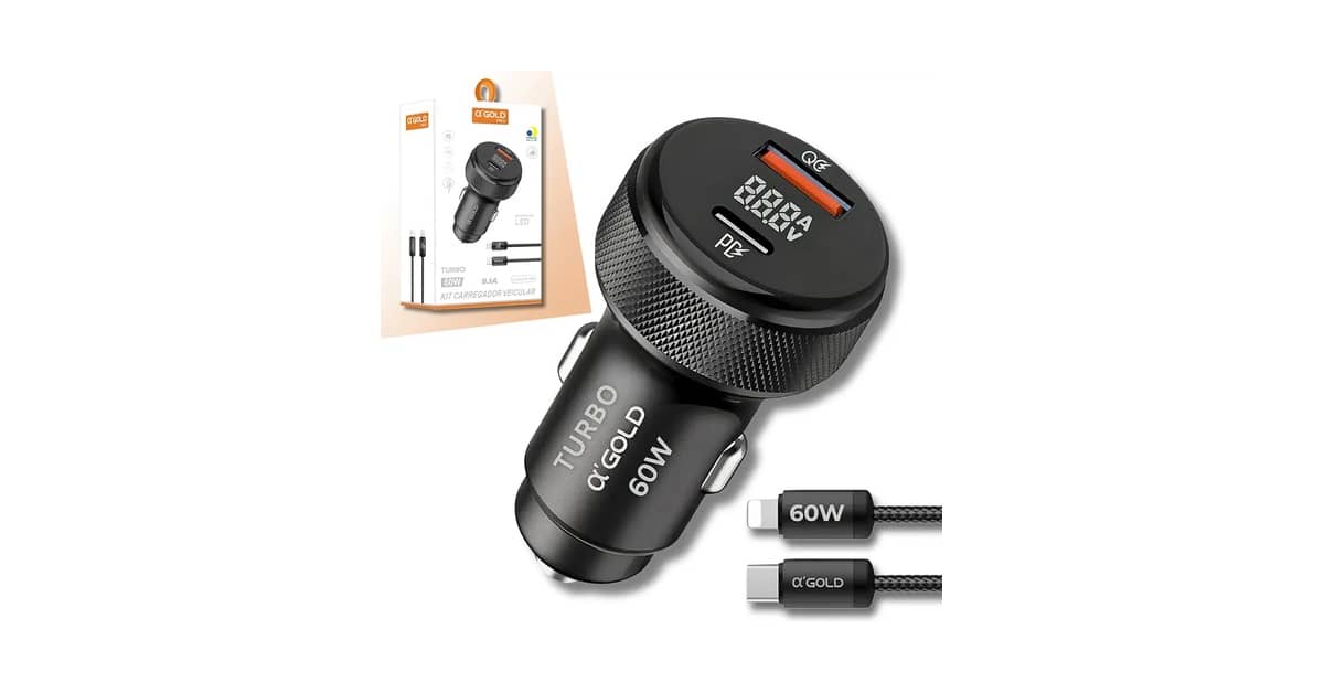 Melhor Carregador Veicular para iPhone: Potência e Rapidez