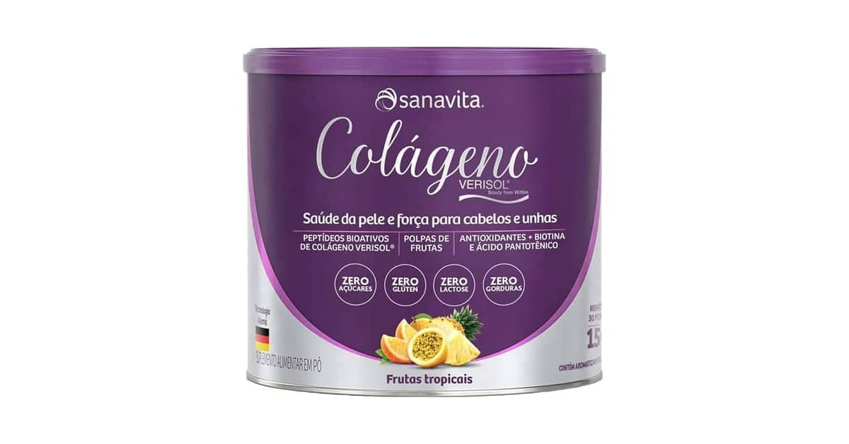 Melhor Colágeno Verisol Sanavita: Pele e Cabelos