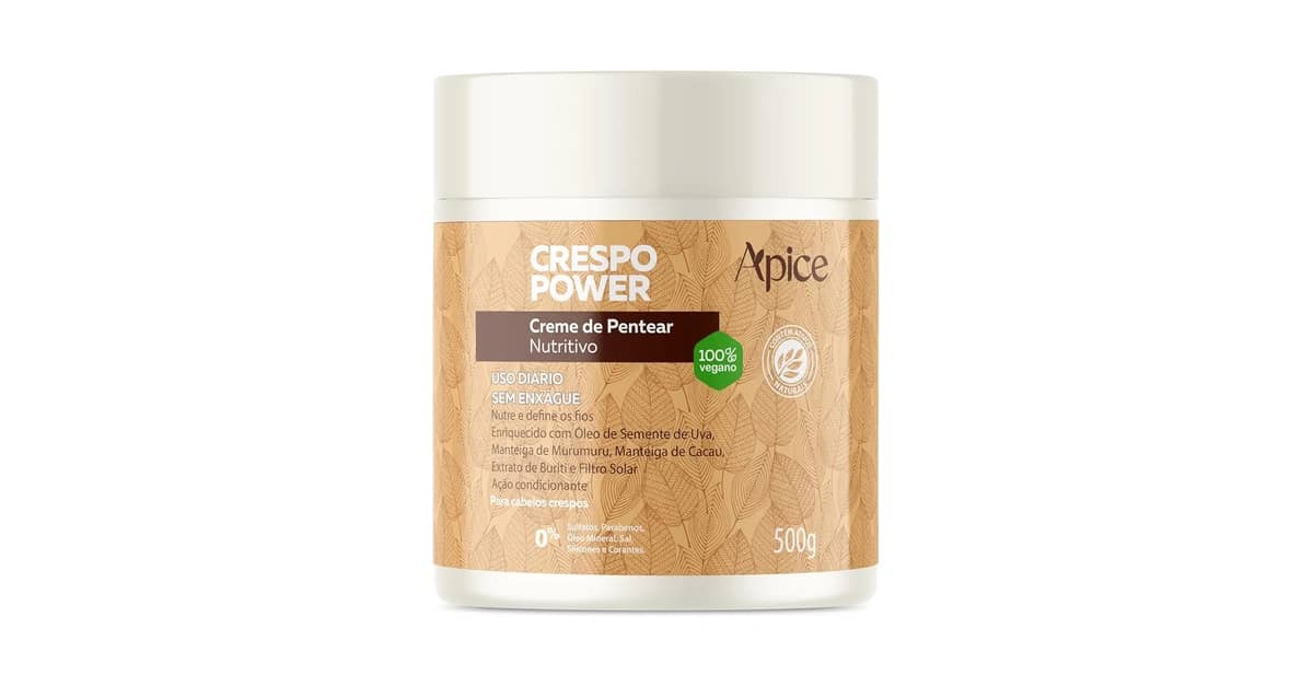 Melhor Creme de Pentear para Cabelo Crespo: Definição e Nutrição