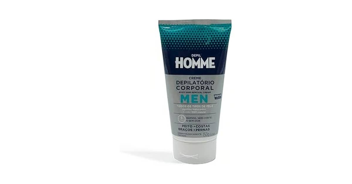 Melhor creme depilatorio masculino: Pele lisa sem irritar