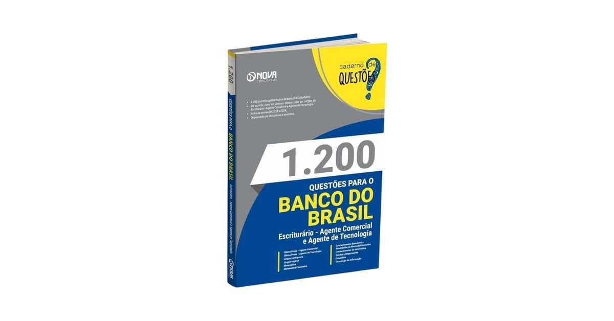 Melhor Curso Para Concurso Banco do Brasil em Apostila?