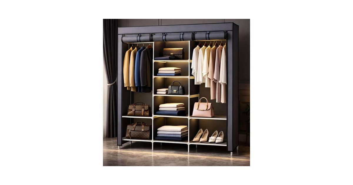 Melhor Guarda-Roupa Dobrável Organizador Armário: 10 Modelos Portáteis