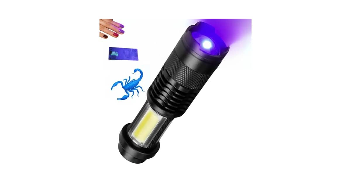 Melhor Lanterna Luz Negra: Potência e Detecção UV
