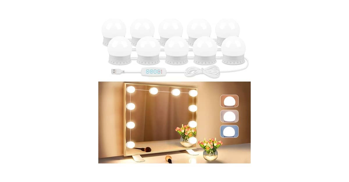 Melhor Luz para Penteadeira: Iluminação Profissional para Maquiagem