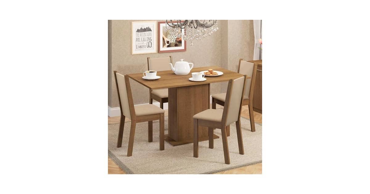 Melhor Mesa de 4 Cadeiras: Madeira ou Vidro? Guia