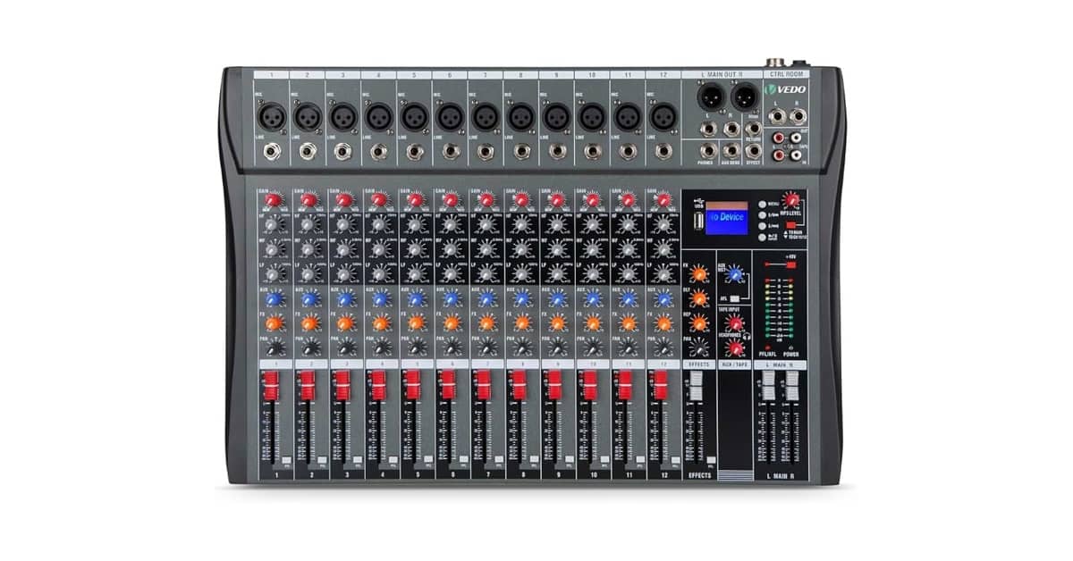 Melhor Mesa de Som 12 Canais: Qual a Escolha Profissional?