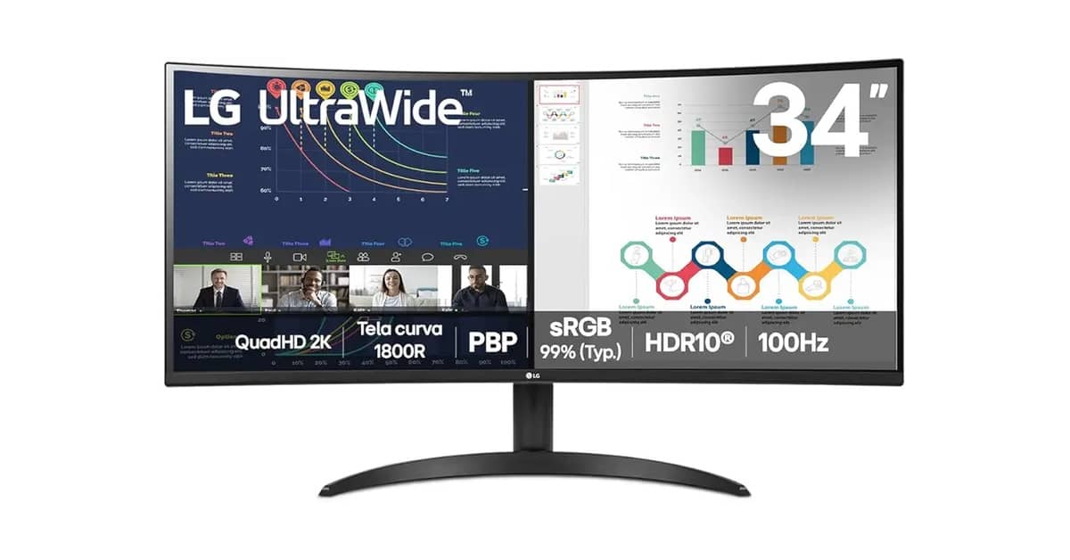 Melhor Monitor 34 Polegadas p/ Games ou Trabalho?