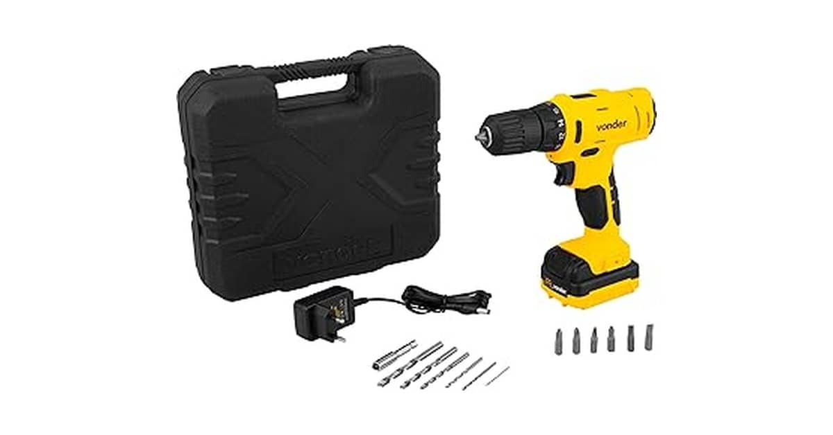 Melhor Parafusadeira Vonder: 12V ou 20V para seu uso?
