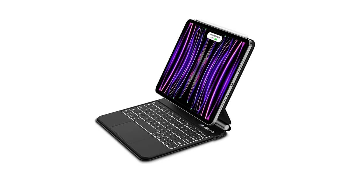 Melhor Teclado iPad Air: Trackpad e Teclado Retroiluminado