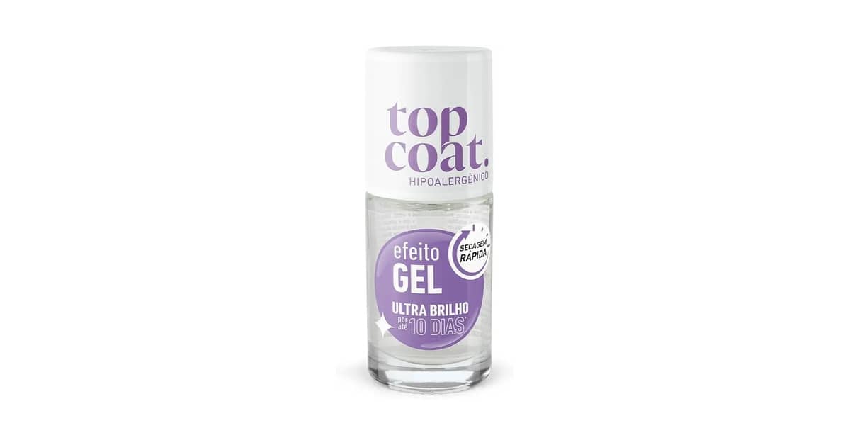 Melhor Top Coat efeito Gel: Brilho e Durabilidade Impecáveis