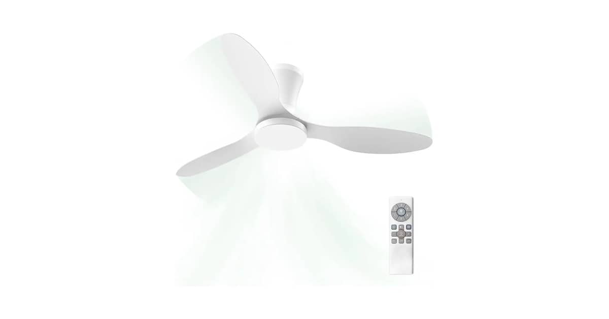 Melhor Ventilador de Teto Silencioso: Controle Remoto e LED