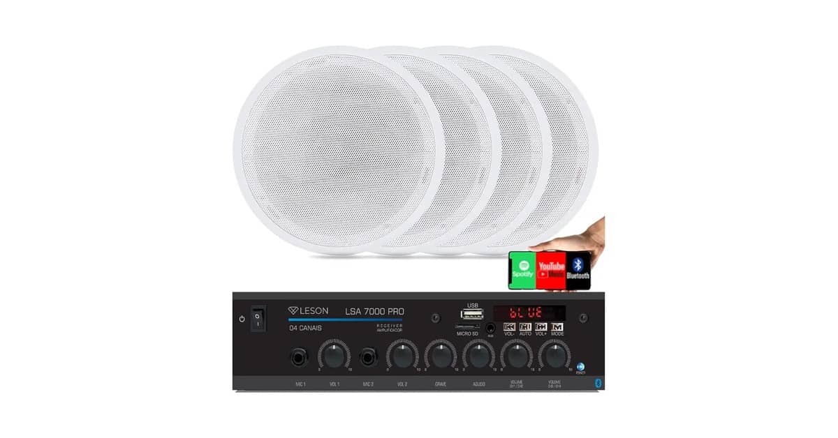 Qual a Melhor Caixa de Som para Embutir no Gesso? 9 Modelos Top