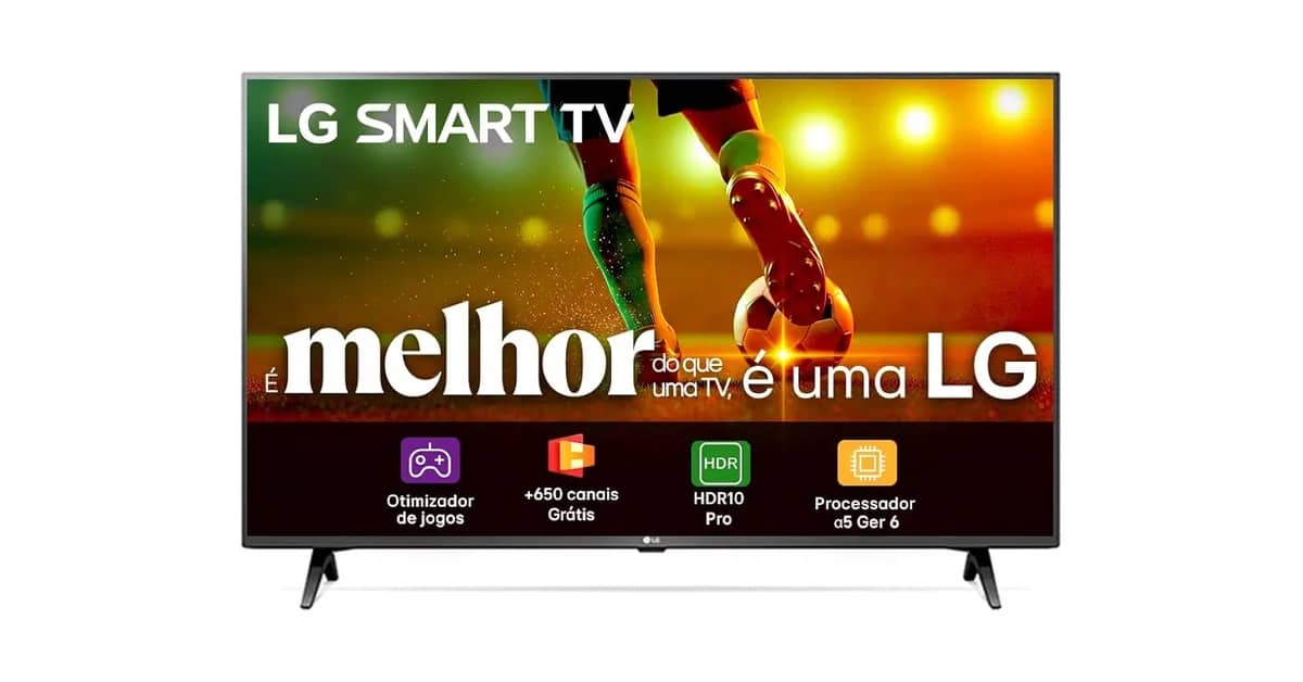 Qual a TV LG 43 polegadas que gasta menos energia? 4 Modelos