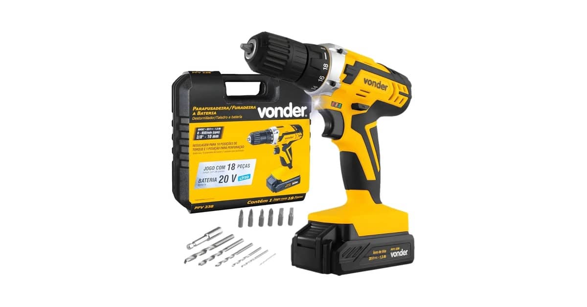 Qual Melhor Parafusadeira 12V ou 20V: Potência e Uso