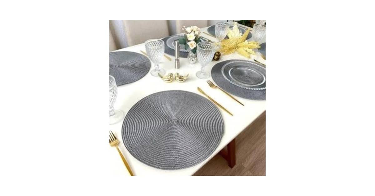 Qual Melhor Sousplat para Mesa Redonda: Elegância e Praticidade
