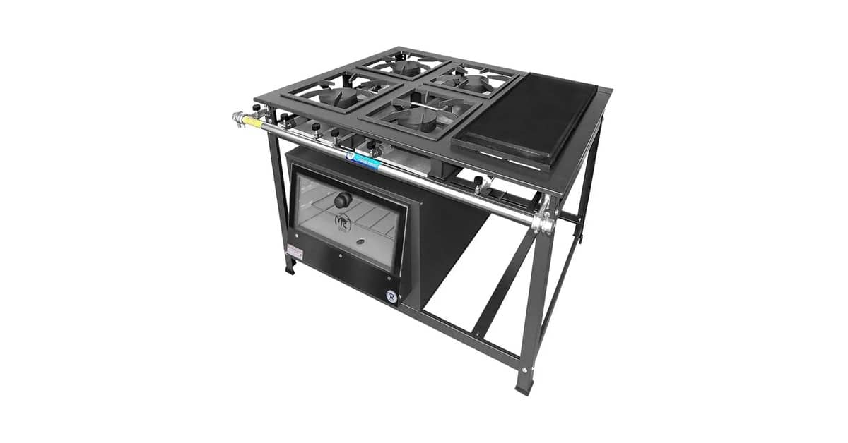 Qual o Melhor Fogão Industrial 4 Bocas: Forno e Chapa em Destaque!