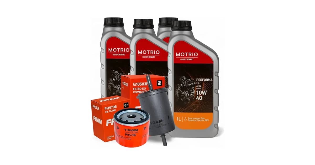 Qual Óleo Usar na Renault Oroch: Kit 10W40 e Filtros