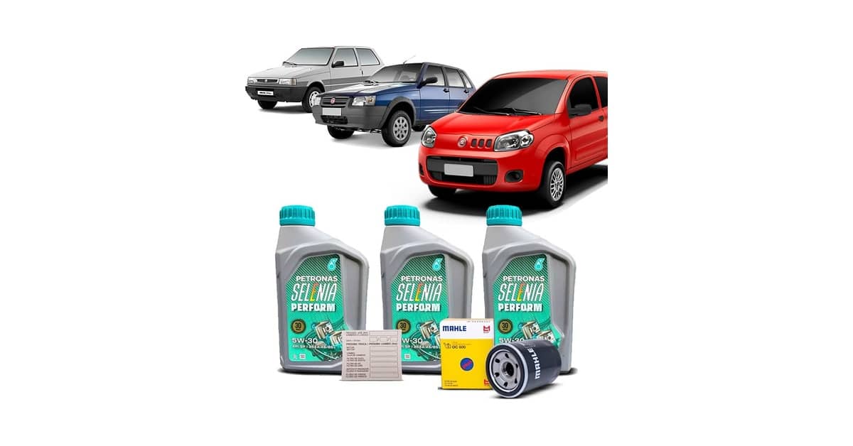 Qual Óleo Usar no Fiat Uno Mille: Kit 5W30 Ideal