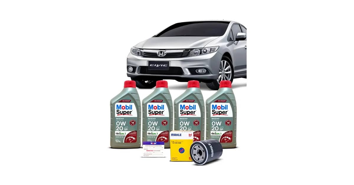 Qual Óleo Usar no Honda Civic: Guia dos 7 Melhores Kits
