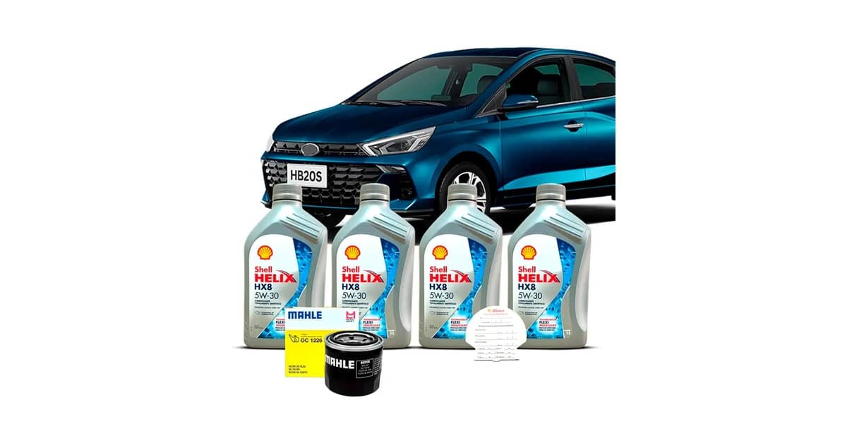 Qual óleo usar no Hyundai HB20S: O Melhor Kit 5W30