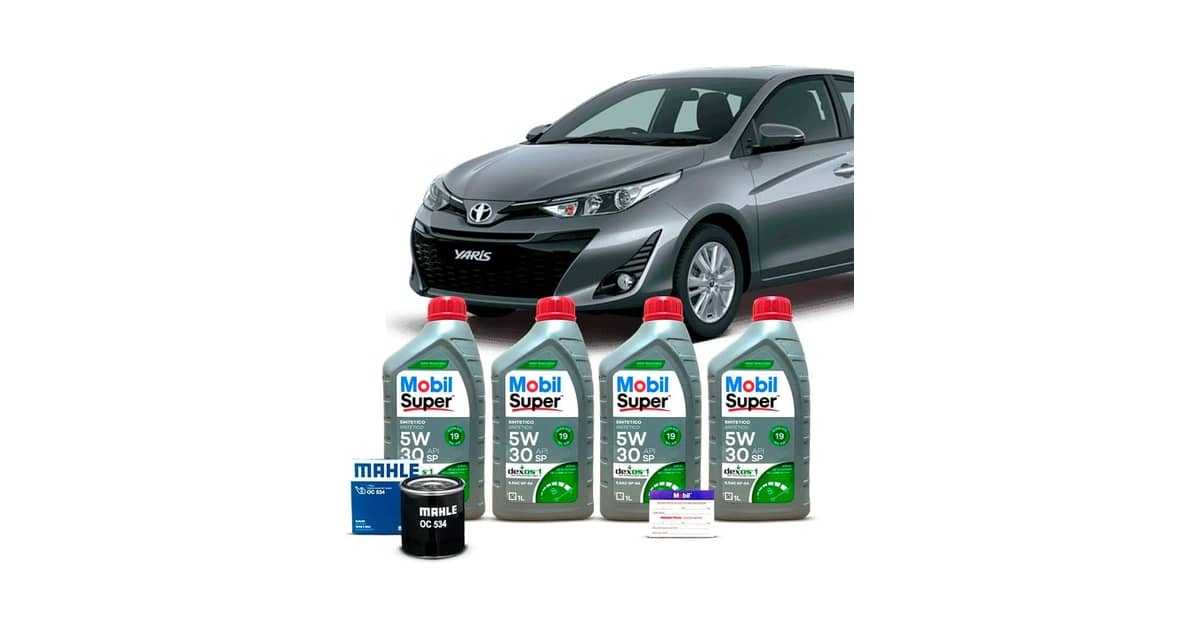 Qual Óleo Usar no Toyota Yaris: O Melhor Kit 5W30