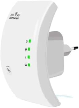 Repetidor Wi-Fi até 1800Mbps, Amplificador de Sinal Sem Fio, Extensor de Alcance com 3 Antenas, Branco