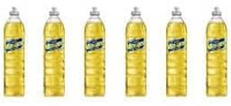 Kit com 6 Detergentes Minuano Líquido Neutro Amarelo 500ml
