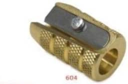 Apontador de lápis de artistas de latão Mobius + Ruppert (M+R) - Escolha entre 4 formas! Feito na Alemanha - o melhor do mundo!, 604 - Bullet/Grenade