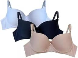 Kit 3 Sutiãs Adulto Sutian Soutien Sutien Lingerie Feminina
