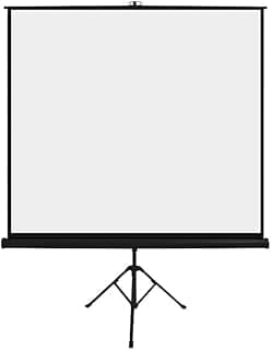Tela De Projeção C/Tripé 1,80X1,80M 97 Polegadas Retrátil - Multilaser, AC354, Branco